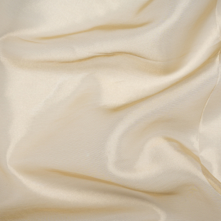 White and Gold Metallic Silk Organza