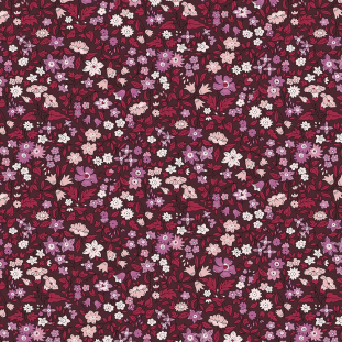 Liberty Art Fabrics Red Ava May Lasenby Quilting Cotton
