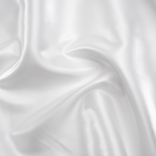 Verena White Luminous Polyester Mikado