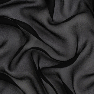 Famous Australian Designer Black Silk Georgette