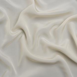 Famous Australian Designer Cream Smooth Viscose Crepe de Chine