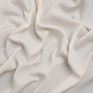 Famous Australian Designer Ivory Drapey Polyester Woven
