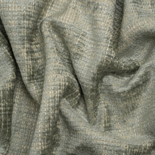 Mist Distressed Look Chenille Upholstery Woven