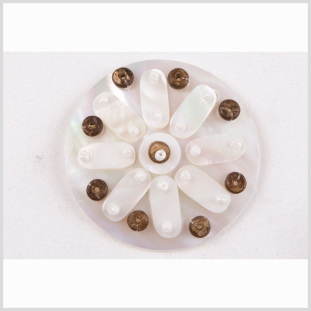 45mm Natural White Shell Pendant