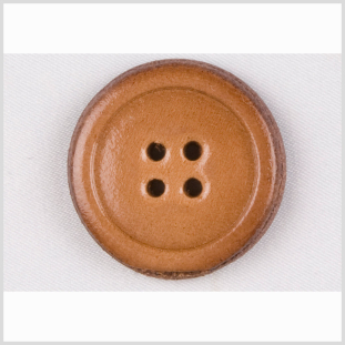 Natural Leather Button - 40L/25mm