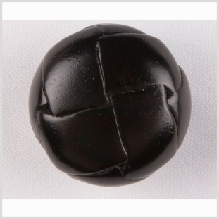 Black Leather Button - 36L/23mm