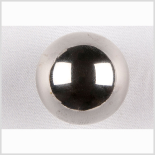 Silver Metal Coat Button - 44L/28mm
