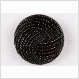 Black Glass Button - 44L/28mm