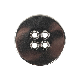 New Silver Metal Coat Button - 40L/25mm