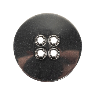 New Silver Metal Coat Button - 44L/28mm