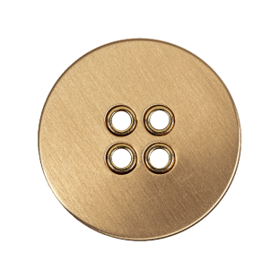 Gold Matte Brass Metal Coat Button - 44L/28mm