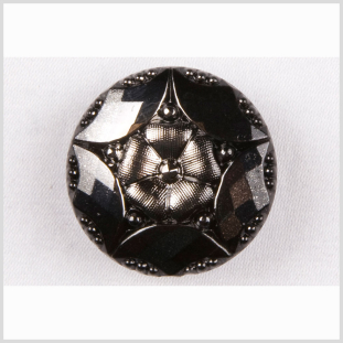 Platinum Shaded Glass Button - 36L/23mm