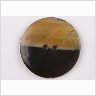 Black/Natural Horn Coat Button - 80L/50.8mm