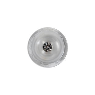 Crystal Half Matte Glass Button - 28L/18mm
