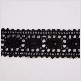 1.25 Black Crochet Lace