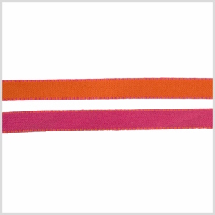 3/8 Hot Pink/Orange Reversible Ribbon