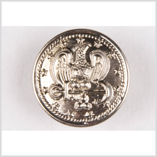 Nickel Metal Coat Button - 36L/23mm