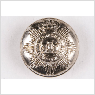 Silver Metal Coat Button - 30L/19mm