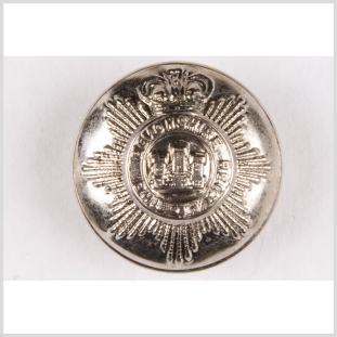 Silver Metal Coat Button - 45L/29mm