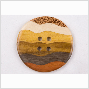 Multicolor Wood Button - 94L/60mm