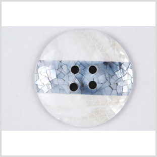 Black/Pearl/Gray Natural Shell Button - 94L/60mm