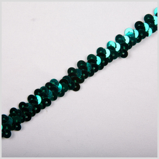 3/8 Teal Stretch Sequin