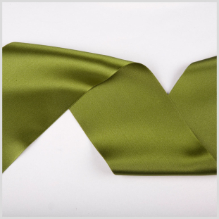 3.75 Green Double Face French Satin Ribbon