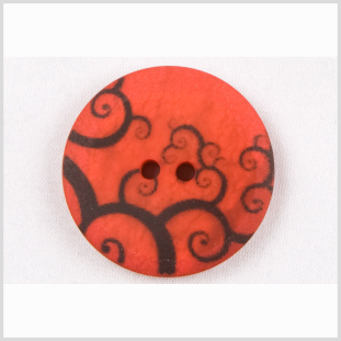 Red Plastic Button - 24L/15mm