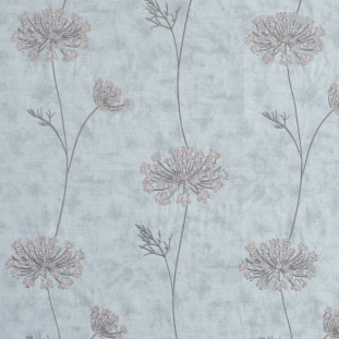 British Shell Floral Embroidered Polyester Woven