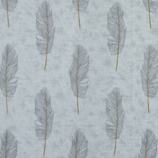 British Dijon Feather Embroidered Polyester Woven