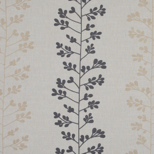 British Imported Steel Foliage Embroidered Woven
