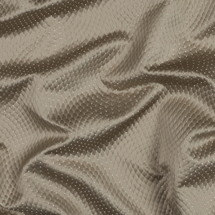 British Imported Taupe Textured Jacquard