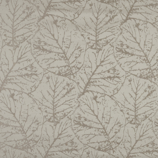 British Imported Wheat Satin-Faced Jacquard with Overlapping Leaves