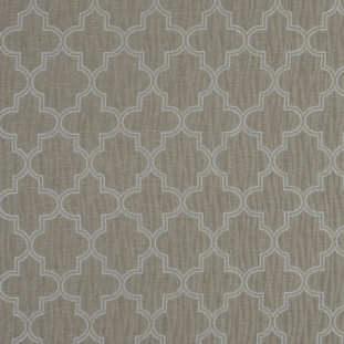 British Imported Ivory Moroccan Polyester Jacquard