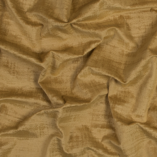 British Imported Ochre Embossed Textured Velvet
