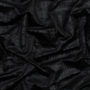 British Imported Raven Embossed Textured Velvet