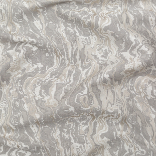 British Imported Silver Sedimentary Rock Abstract Jacquard