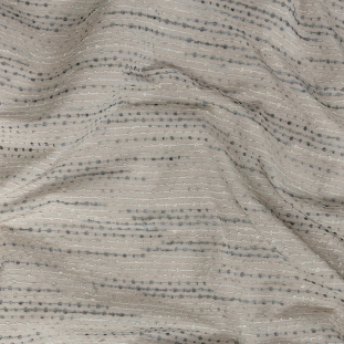 British Imported Monsoon Drapery Faille with Raised Woven Stripes