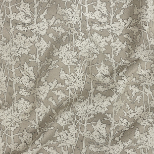British Imported Fawn Woodlands Polyester Jacquard