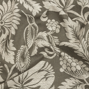 British Imported Moss Floral Drapery Jacquard