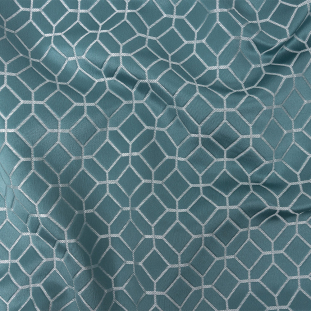 British Imported Sky Tiled Geometric Polyester Jacquard