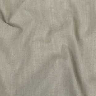 British Imported Ivory Polyester, Viscose and Linen Woven