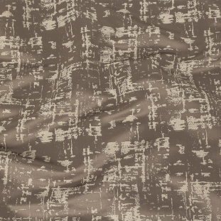 British Imported Graphite Satin-Faced Abstract Drapery Jacquard