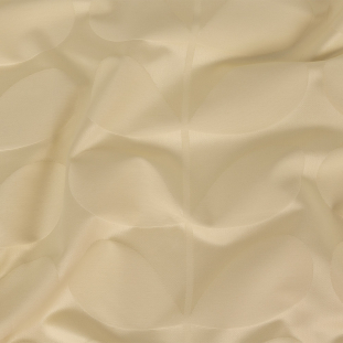 British Imported Cream Scaling Stem Sateen Jacquard