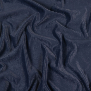 British Imported Navy Micro Polyester Chenille