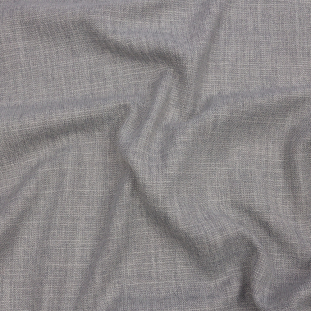 British Imported Silver Soft Textured Recycled Polyester Drapery Woven
