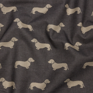 You can get a cotton canvas with a smoke dachshunds print at Mood Fabrics. It's a great fabric option.