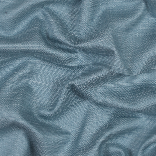 British Powder Blue Raffia-Like Basket Woven Polyester Blend