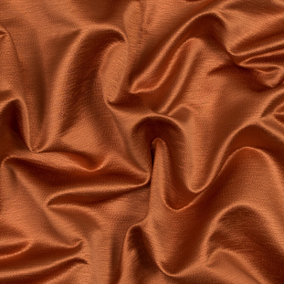 British Orange Luminous Textural Polyester Woven
