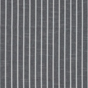 British Slate Pencil Striped Cotton Woven